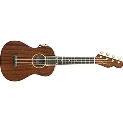 Fender Grace VanderWaal Signature Ukulele (Dark Walnut) – Ukulélé classique - Les Beatles, Paul McCartney, John Lennon, RIngo Starr, George Harrison