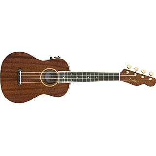 Fender Grace VanderWaal Signature Ukulele (Dark Walnut) – Ukulélé classique - Les Beatles, Paul McCartney, John Lennon, RIngo Starr, George Harrison