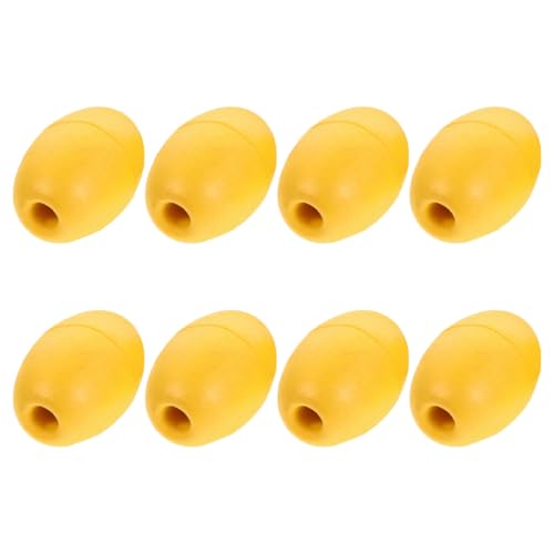 Luxshiny 8pcs Kayak Anchor Float and Marine Buoy Marker Set, Yellow Sturdy Dock Floats for Boat Fishing and Water Trail Stabilizer