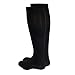 Truform Compression Socks, 30-40 mmHg, Men's Dress Socks, Knee High Over Calf Length, Black, Large