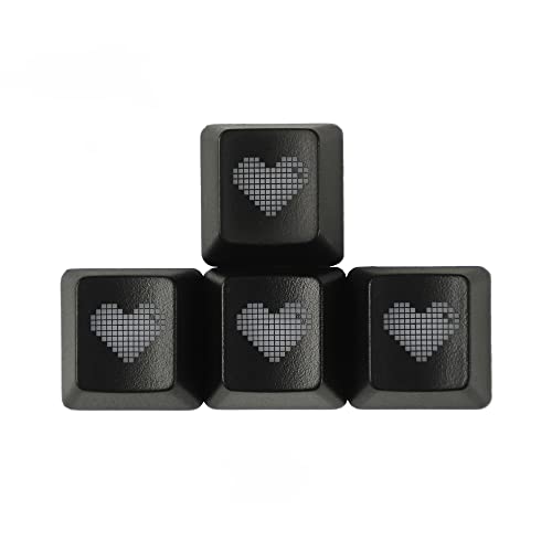 Mechkeeb Love Heart OEM vt@C L[Lbv 1.6mm obNCgtVCX[L[Lbv Esc WASD A[ MXJjJQ[~OL[{[hp (ubNA[ 4)