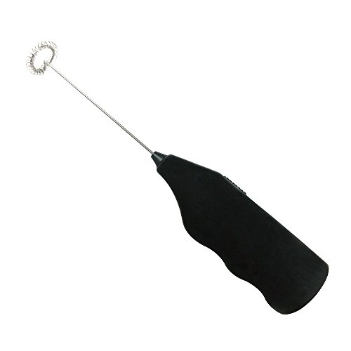 BOGZON Mini Electric Coffee Stirrer - Eggbeater - Milk Frother, ABS Plastic Handle, 304 Stainless Steel Stem and Whisking Head, Black BOGZON Mini Electric Coffee Stirrer - Eggbeater - Milk Frother, ABS Plastic Handle, 304 Stainless Steel Stem and Whisking Head, Black