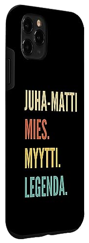 Image of iPhone 11 Pro Max Funny Finnish First Name Design - Juha-Matti Case
