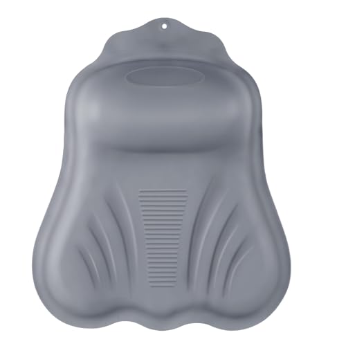 Goowin Bath Pillows for Tub, New Generation Skin-Friendly Silicone Bath Pillow, Luxury Bathtub Pillow for Head and Neck, Powerful Suction Tub Pillow for Bathtub with Inflatable Airbag (Grey)