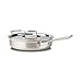 All-Clad BD55403 Unisex D5 Brushed 3 Quart Saute Pan with Lid Stainless Steel Skillet