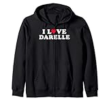 Parfait pour la Saint-Valentin, « I Love Darelle » pour femme, homme, enfant, à porter pour la Saint-Valentin, un anniversaire de mariage Darelle, pour montrer votre amour à votre petite amie, petit ami, épouse, mari, fiancé et fiancée