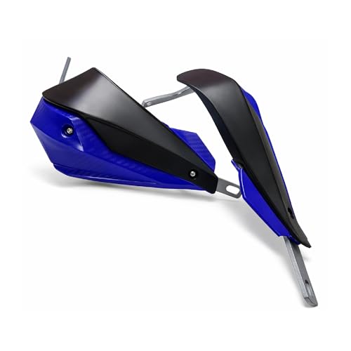 Image of Universal Motorcycle Hand Guard Wind Protector | Durable ABS Handguards for All Bikes Model (Black /Blue)
