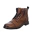 Produktbild bugatti Herren Halbschuh Marcello Eco Männer Schnürschuh Leder-Stiefel Braun (Cognac) Größe 44 EU
