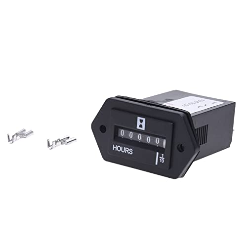 Compteur horaire electromecanique AC100-250V rail et panneau 5x
