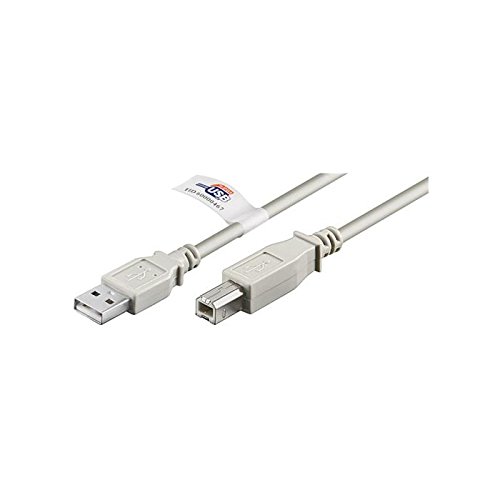 Goobay USB AB 300 HiSpeedCert 2.0 3m USB B Macho Macho Gris - Cable USB (3 m, USB A, USB B, Macho/Macho, Gris)