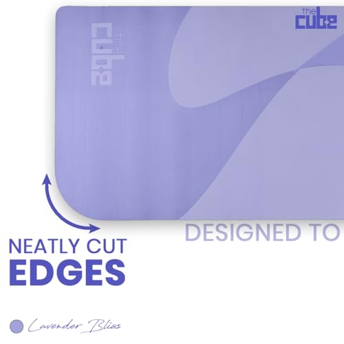 Image of The Cube Club Yoga Mats Extra Thick Non Slip Exercise Mats For Workout With Carrying Strap Eco Friendly Asana Tpe Yoga Mat For Men & Women 6Mm Gym Mat (Lavender Bliss), Blush