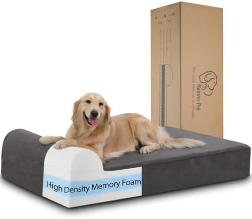 Orthopedic Dog Bed for Extra Large Dogs up to 140 lbs — detail view