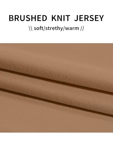 Zengjo Thermal Shirts for Men Workout Long Sleeve(Coyote Brown,S) - Thumbnail 5