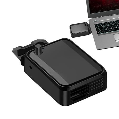 Enfriador para Computadora Portátil - Ventilador Silencioso con Aspiración Lateral | Radiador para PC Portátil Parà Juegos Edición Gráfica Multitarea Uso Diario