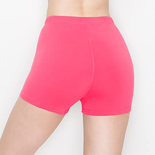 Image of ALWAYS Faux Leather Shorts - High Waist Active Stretch Yoga Short Pants for Women