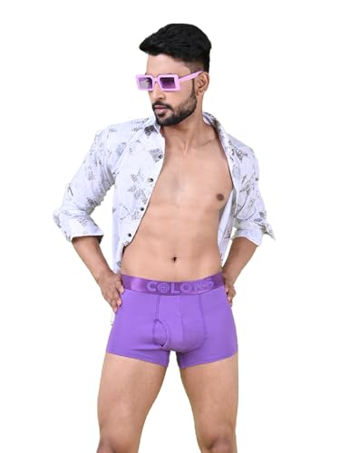 Image of Rupa Colors Pep Collection Trunk for Men, Cotton Blend, Anti Ride-Up, Snug Fit, Pack of 1