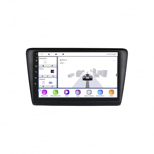 Radio coche 2 DIN pantalla Bluetooth manos libres para Skoda Rapid y Seat Toledo 2013-2019