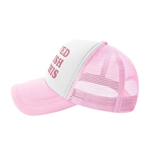 Image of Funny Women Trucker Hats for Women Hot Pink Funny Gag Hats for Women Girls Men Hat