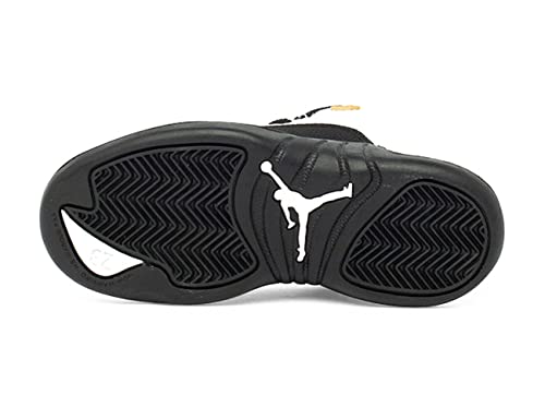 Nike Little Kid's Jordan 12 Retro Royalty Taxi White/Metallic Gold-Blk (151186 170) - 2, White/Metallic Gold-Black, 2 Little Kid #TOP4