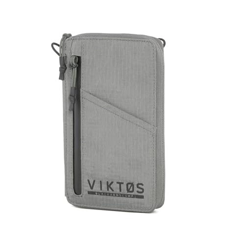Image of VIKTOS Upscale Travel Wallet | Durable Weather-Resistant Compact Lightweight Tactical Everyday Carry Outdoor Storage Accessory Reinforced with a Carbon Fiber Chassis | 7.5 inch H x 4.5 inch W x 1 inch D, Greyman