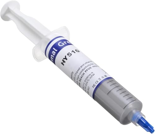 STS Thermal Paste Reusable (30g) Large Syringe Thermal Silicon Conductive Grease Paste Cool Compound Heat-Sink Apply to PC/CPU/GPU/LED/VGA) (Grey) (1Pcs ~ Grey) ((1Pcs ~ Grey))
