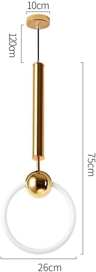 Suspension moderne or 26cm lustre salle à manger et table de cuisson - 4