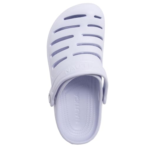 Image of Nautica Kids Clog Sandals - Slip-On Lightweight Water Shoes with Adjustable Heel Strap - Comfortable EVA Slip-Resistant Clogs for Boys & Girls - Toddler & Youth Sizes
