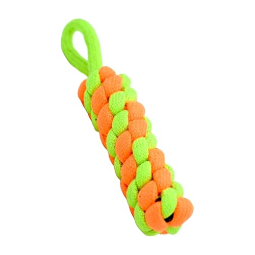 Image of Dog and Puppy Toy Set - Tail, Chew, Teething, Rope, and Tug Toys for Small to Medium Dogs - Washable Cotton Pack (2 Knot Rope)