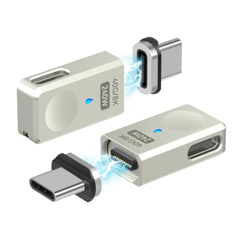 Adaptateur USB C magnétique 40 Gbit/s, charge rapide 240W et flux vidéo UHD 8K 60Hz pour Steam Deck