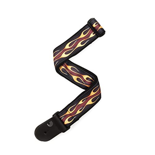 D’Addario Hot Rod Flame Guitar Strap – Stylish and Comfortable