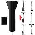 Outdoor Patio Heater Covers Waterproof with Zipper, 420D Heavy Duty Outside Space Heater Covers, Heating Tower Covers Heat Lamp Umbrella Covers 10000 PU Pressure Waterproof (87'' H x 33" D x 19" B)