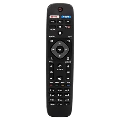 Replacement Remote fit for Philips TV 43PFL4902 65PFL5602 55PFL5602 50PFL5602 43PFL5602 75PFL6601 32PFL4902 40PFL4901 43PFL4901 43PFL4902 50PFL4901 50PFL5601 50PFL5602 50PFL6602/F7 NH500UP