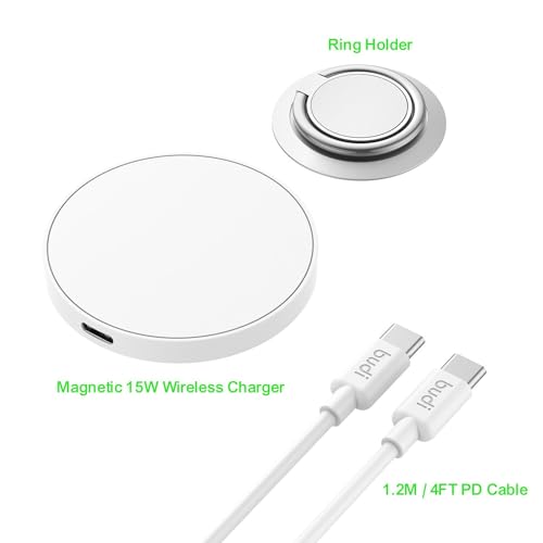 Chargeur sans fil 15W puissant avec connectique Type C signée Budi