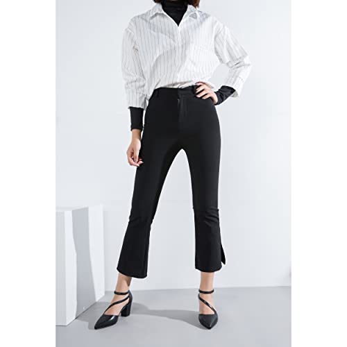 Women's Low Heel Pumps Closed Pointed Toe Block Chunky Heel Cross Strap Wedding Bridal Party Dress Shoes3