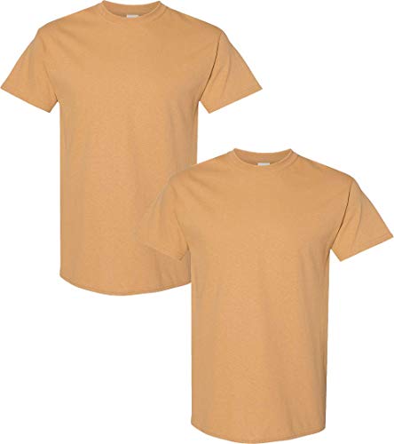 Gildan Men's Heavy Cotton T-Shirt, Style G5000, 2-Pack - - Medium