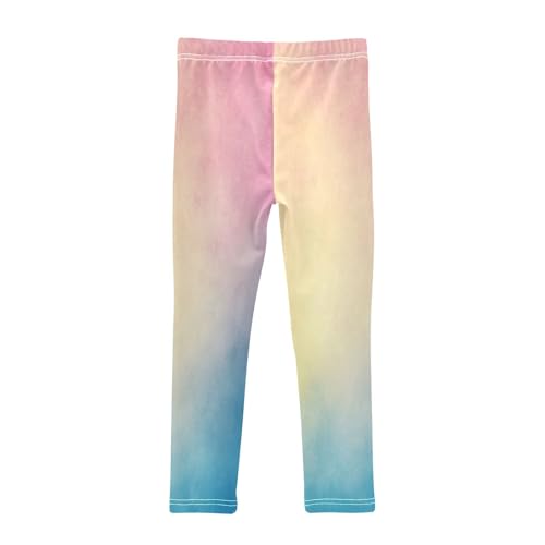 Boccsty Pastel Rainbow Gradient Girls Leggings Kids Yoga Pants Dance Active Tights 4T2