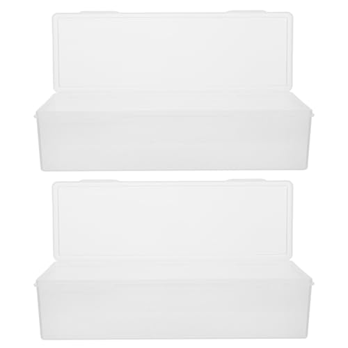 Hoement 2 Contenedores Sellados Para Alimentos Frescos De Cocina, Para El Refrigerador, Para Frutas Y Fideos, De Plástico, Con Tapas.