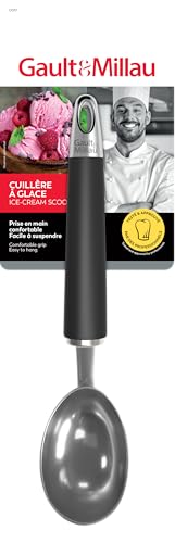 GAULT&MILLAU - Cuillère à Glace - Expérience de service agréable - Compacte et facile à utiliser - Lot de 1, La Collection Inox Brossé