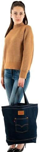 Levi's Back Pocket Tote Çanta, Unisex Yetişkin Çanta, Navy Blue (0002), Standart — Amazon ürün görseli