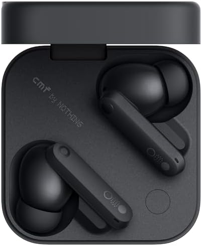 CMF by Nothing Buds Pro 2 – Kablosuz Kulaklık, HiFi Ses, 50 dB Akıllı Aktif Gürültü Azaltma, 6 HD Mikrofon ve Uzay Ses Efekti - Koyu Gri - Görsel 1