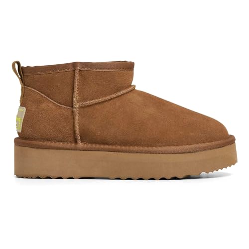 Pepe Jeans Botines de Piel Dissy Young marrón
