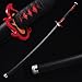 Handmade Katana,Anime Demon Slayer Tanjiro Kagura Sword,Sharp Full Tang Samurai Sword