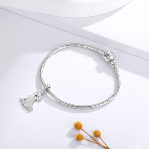 Sterling Silver Dog Charms for Bracelet or Necklace: Dachshund Chihuahua Golden Retriever Labrador French Bulldog Corgi German Shepherd Puppy Bead Charm Jewelry Gift for Women Dog Lovers4