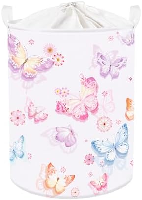 Clastyle 45L Grande Cesta Ropa Sucia Infantil Bonito Mariposa Mor...