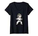 Una scimmia combattente di Karate del Regno di Ryukyu e Okinawa. Un divertente regalo di Karate per il marito, la moglie o i bambini.