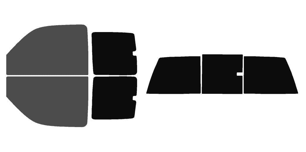 The Tint Effect Precut Window Tint Kit Compatible with Chevrolet Silverado 1500 Extended Cab Truck (1999-2006) &amp; (2007 Classic)(Full Truck 30% Front / 5% Rear and 3 piece Slider) Automotive Film