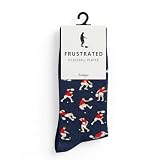 feetopia Socks with Frustrated Golfer/Tennis/Pickleball Player/Fishing/Drinker Design, Novelty Cotton Socks for Men, 8-13 (Pickleball)