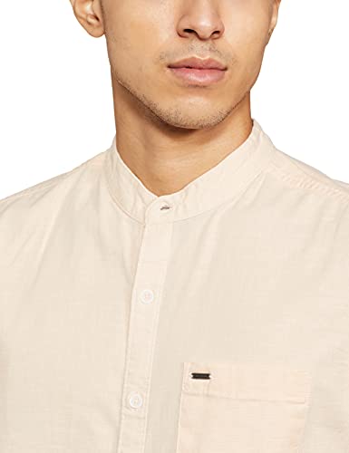 Image of Easybuy Men's Slim Shirt (AU21TW13MT Peach XL)