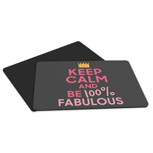 Sets de table caoutchouc noir anti glisse grand format Keep Calm - 5