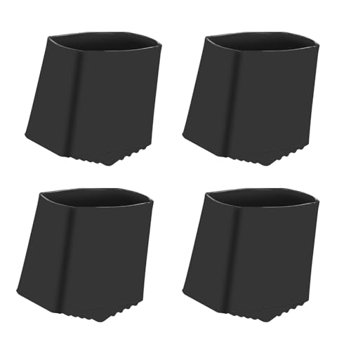 Dranvosk 4Pcs Ladder Feet Covers Non-Slip Rubber Pads,Ladder Foot Cushions for Extension Ladders, Durable Black Ladder Pads (Size: 0.78 x 1.57inches)